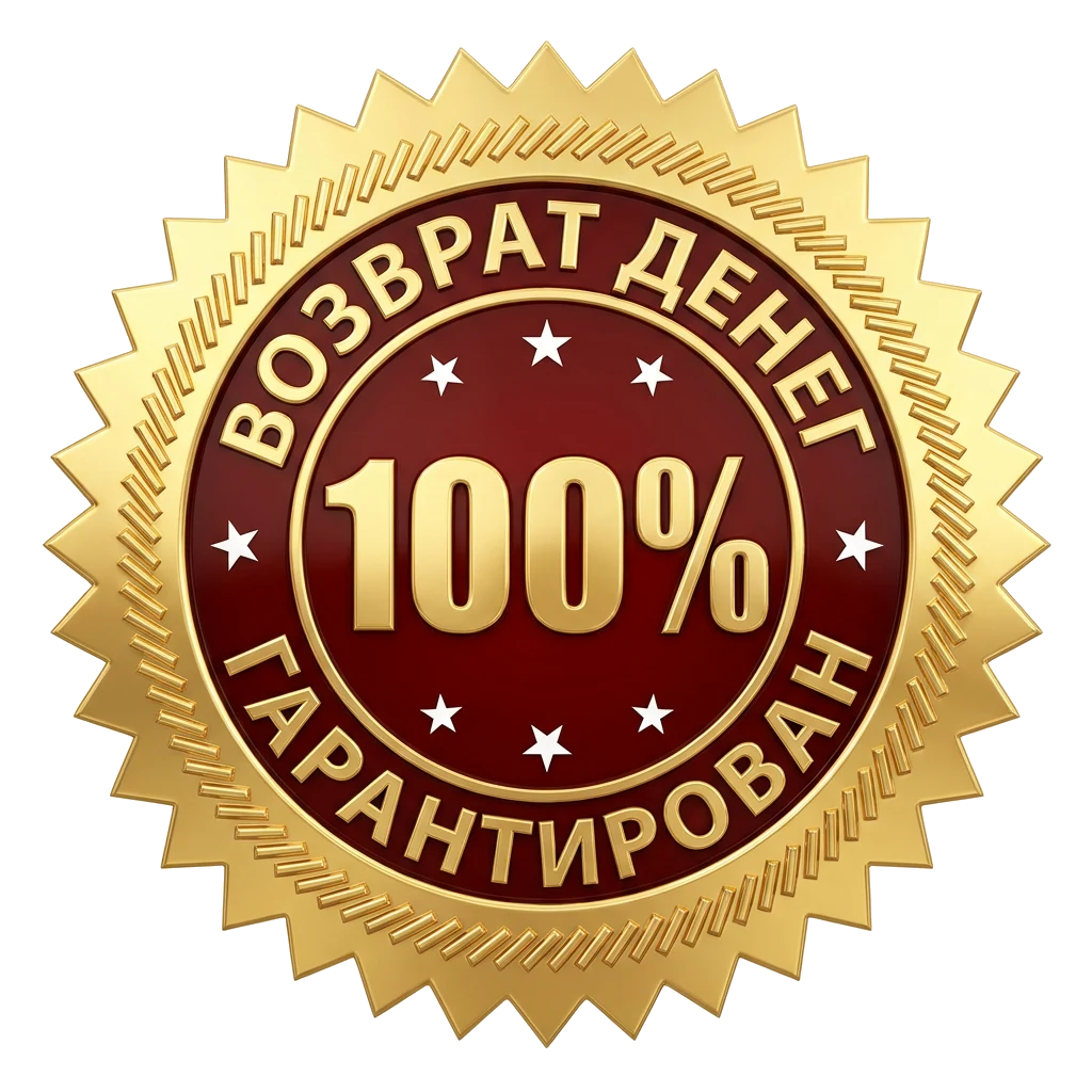 Возврат денег 100% гарантирован