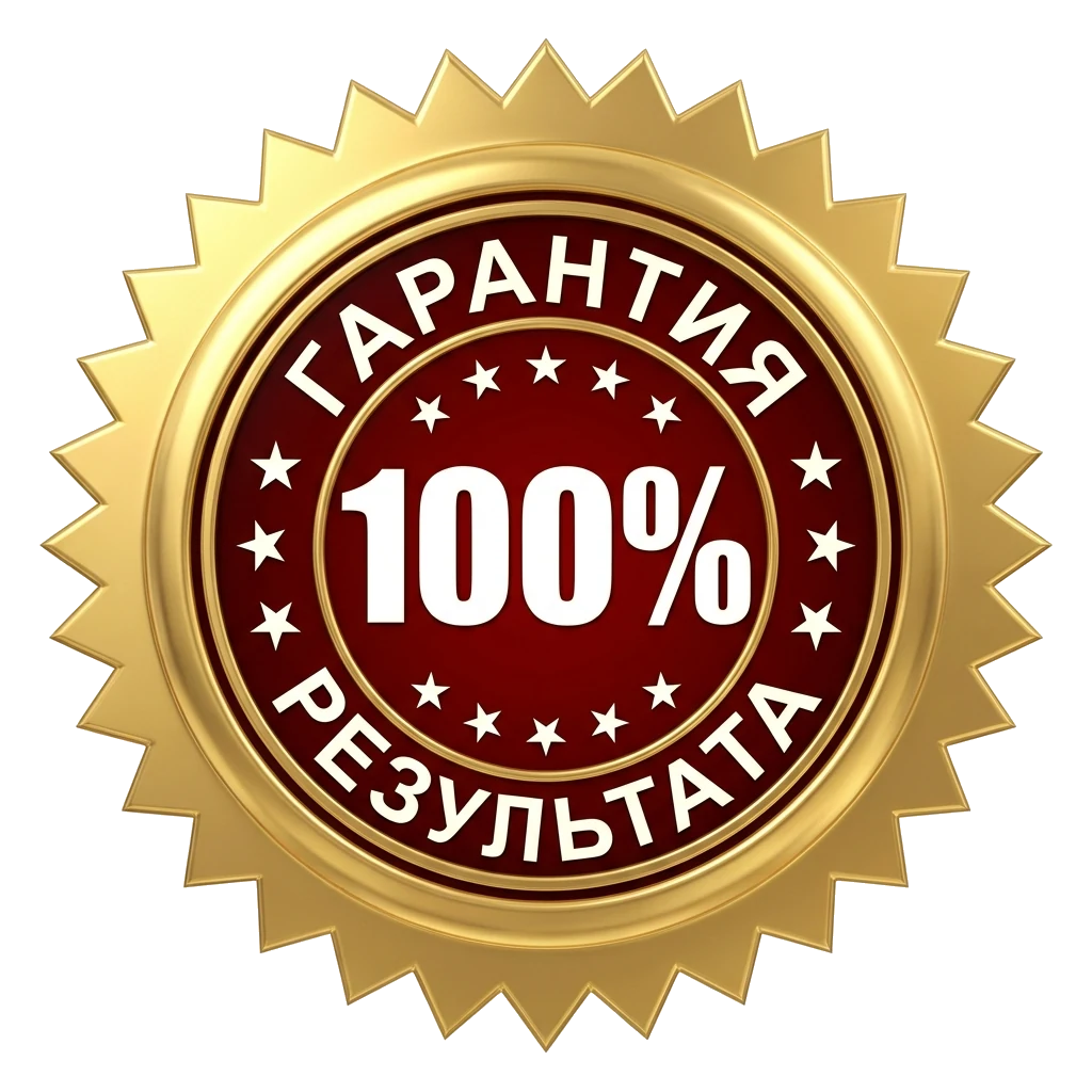 Гарантия 100% результата